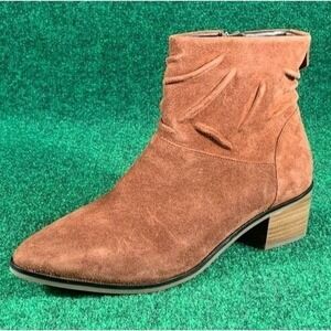 Cole Haan Maple Suede Side Zip Ankle Boots Booties Women's Size 9.5‎ B